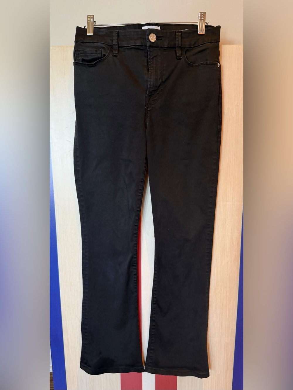FRAME Women’s Le Mini Boot Black Bootcut Jeans Size 27